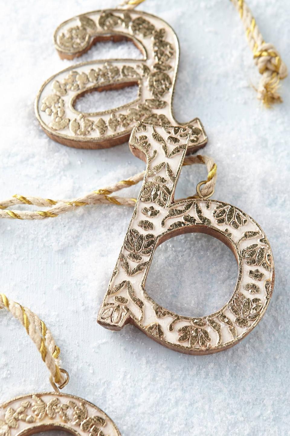 19) Vined Monogram Ornament