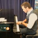 Chris Pratt is bombarding us with adorable moments. After posting a heartwarming video of him saying the Pledge of Allegiance with his son Jack, Pratt shared an Instagram of him playing a piano donated by Sir Elton John. And like everything the former <em>Parks and Recreation</em> star seems to try out (French braiding, photo bombing...), he's actually pretty good at it. PHOTOS: The Studs of Summer! Hollywood's Hottest Hunks and Their Big Blockbusters The 35-year-old actor has been hamming it up since jumping on the international press tour for <em> Jurassic World. </em> Showing just how adolescent his sense of humor can be, Pratt posted a pic on Thursday of him holding up a t-shirt that said "I [heart] BJ," with the caption: I [heart] BJ I do. I mean I really do. And I for one am not afraid to admit it. I love Beijing. OK?! There. I said it. I [heart] BJ I feel so much better." <strong> NEWS: Chris Pratt Drinks a Bottle of Whiskey and Gives Horrible Acting Advice </strong> The Instagram one-liners didn't stop there! "This is a stoic Chinese man I met who never even told me his name. We had a forty minute staring contest which he won," he captioned an image of a statue. "Me and some dudes I met in China. Really nice, patient guys," another caption read of Pratt posing with a circle of statues. "Good listeners. I blabbed and blabbed about the upcoming Jurassic World movie and they didn't interrupt me once." We witnessed firsthand one of Pratt's many skills when he tested out his French-braiding abilities on an ET intern. The video is a MUST-WATCH: