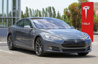 Tesla Model S at the factory