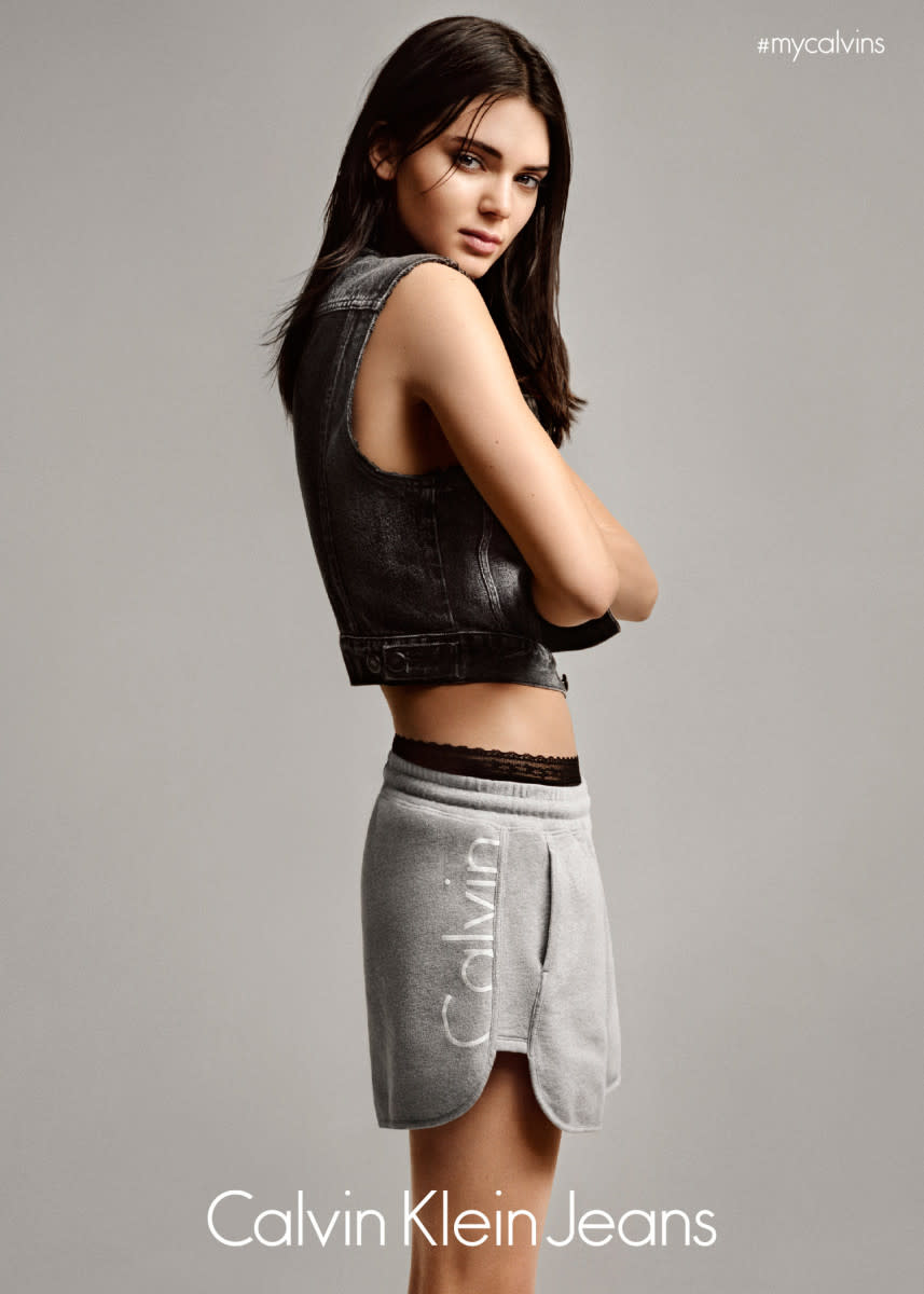 ads, campaign, Calvin Klein, Kendall Jenner modeling for calvin klein jeans, mycalvins campaign