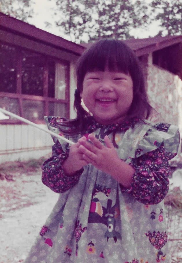 The author at age 3 in front of her house in Stony Brook, New York (1976). (Photo: Courtesy of Stacey Fargnoli)