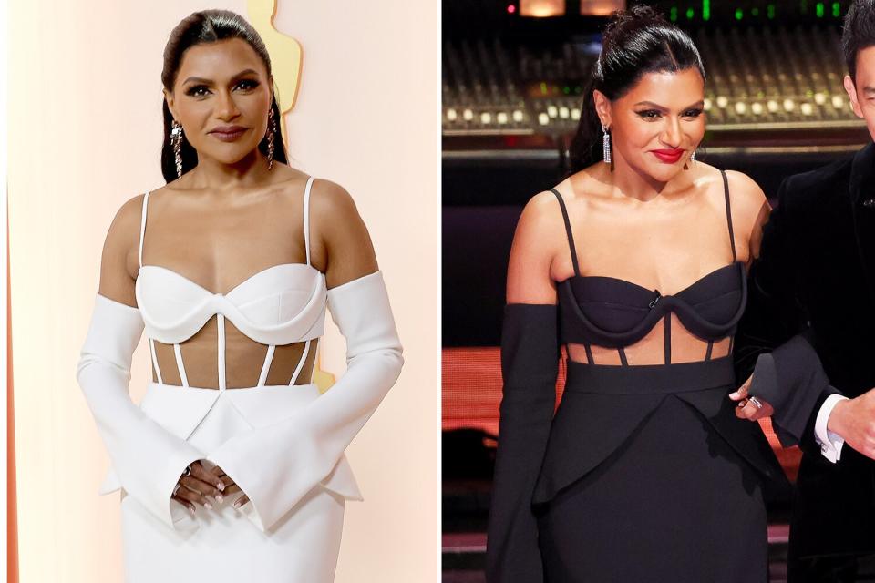 95th Annual Academy Awards - Mindy Kaling dress change