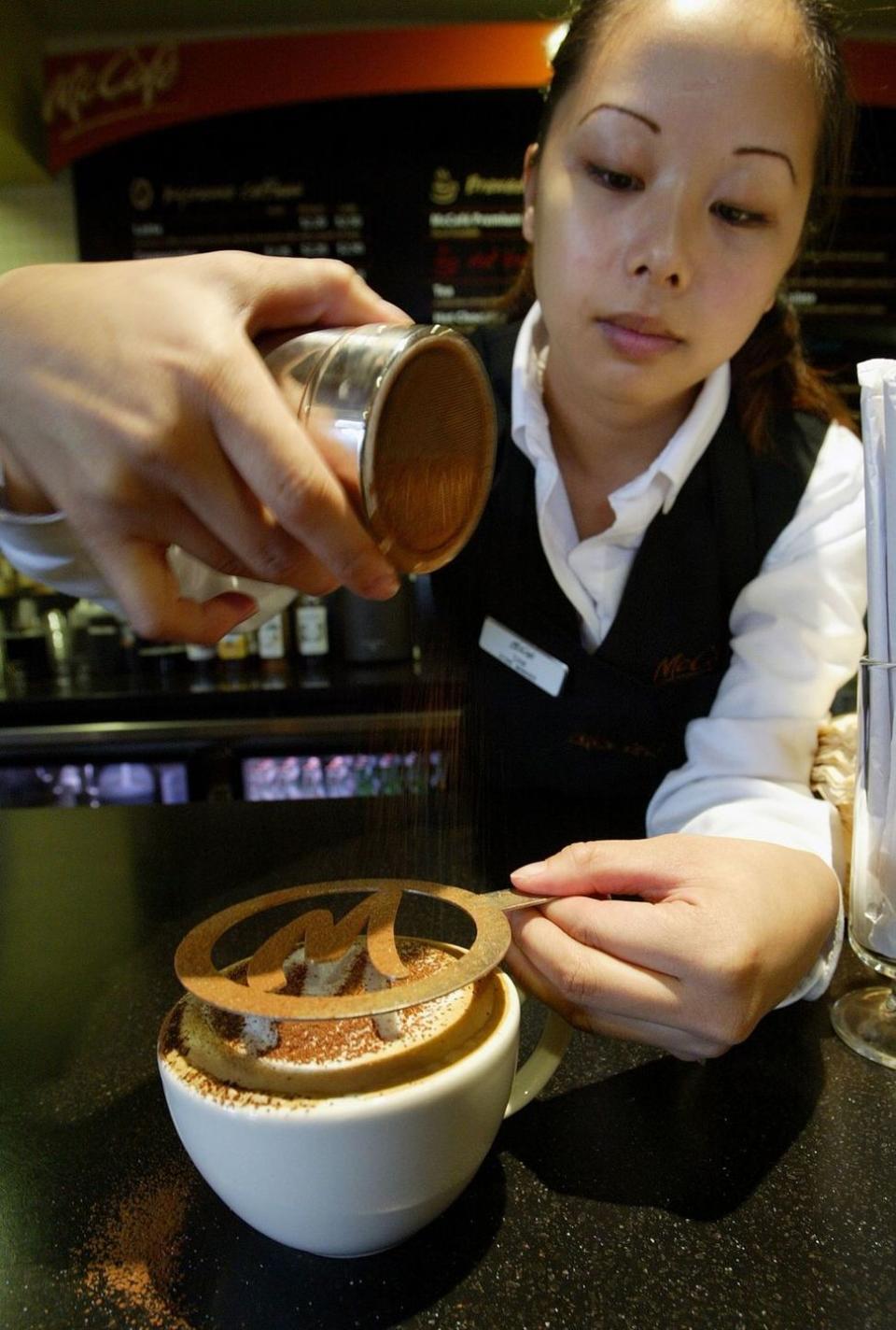 <p>In an effort to compete with Starbucks, McDonald's began testing out a McCafé concept—complete with all of the essentials of a coffeehouse. </p>