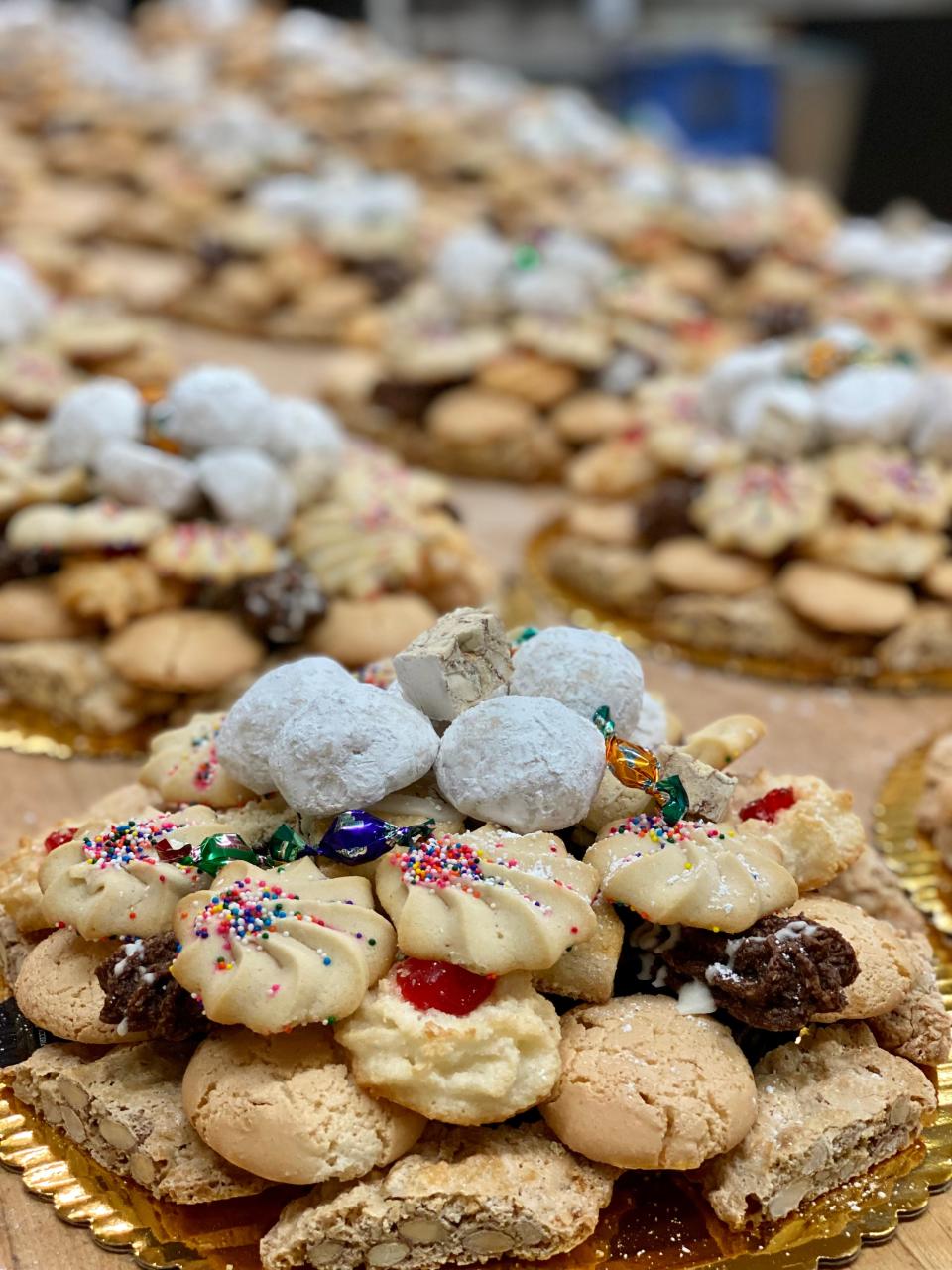 Scialo's Brothers Bakery three pound trays are their most popular and cost $65.