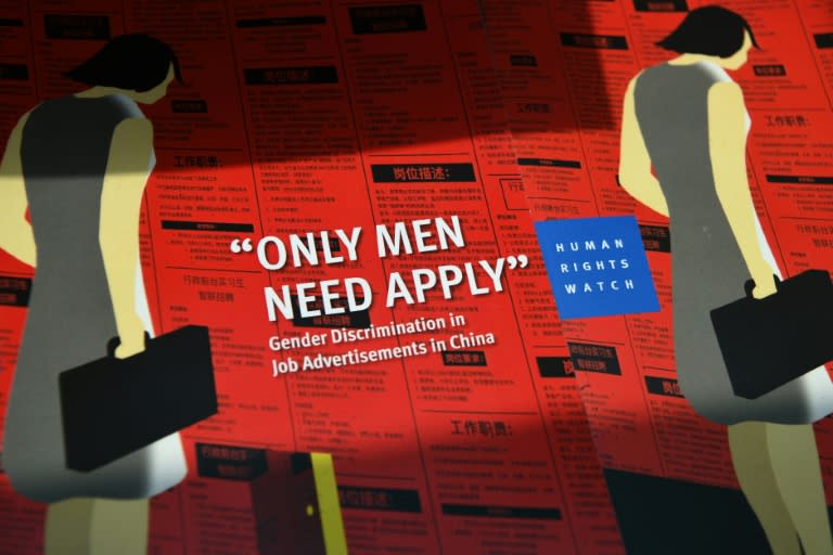 Leading Chinese firms including e-commerce giant Alibaba are heavily criticised for gender discrimination in job adverts in a new report by Human Rights Watch