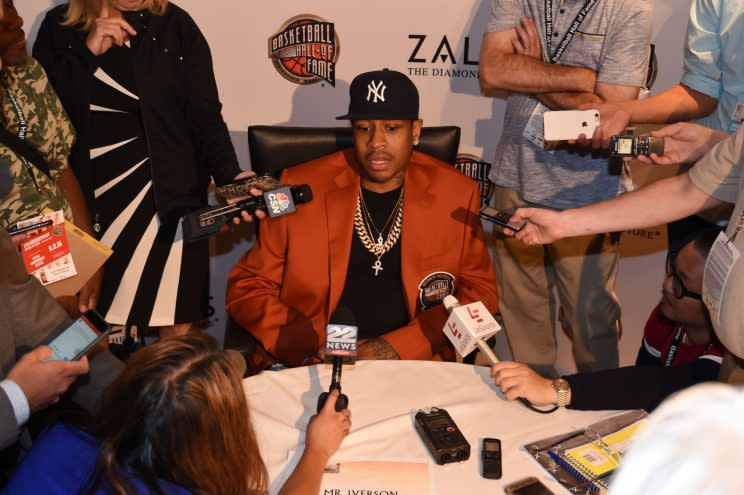 Allen Iverson's odd, epic Hall of Fame arrival