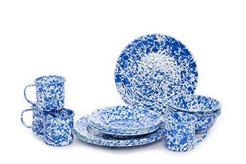 Enamelware 16-Piece Dinnerware Set