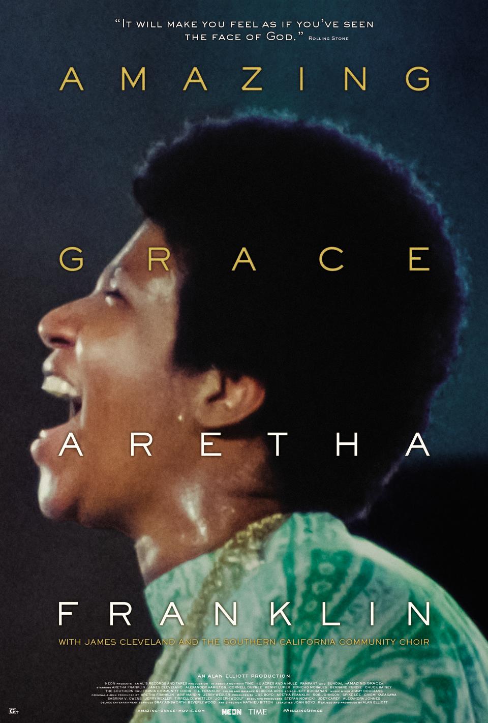 Today, the movie poster for 'Amazing Grace' was revealed