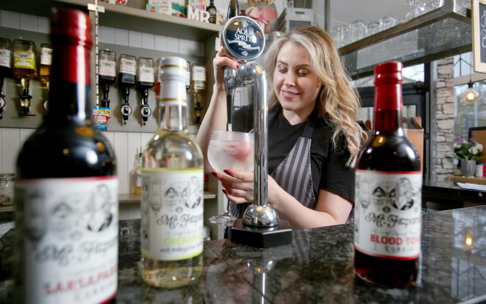 The drinks menu at Mr Fitzpatrick’s has 29 flavours of home-made cordial, including dandelion and burdock, sarsaparilla and a curious concoction described as ‘blood tonic’ - Lorne Campbell/Guzelian