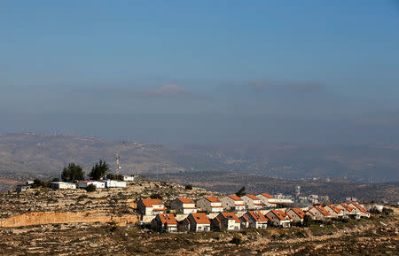 A general view picture shows home in the Israeli outpost of Palgey Maim, in the occupied West Bank February 6, 2017. REUTERS/Baz Ratner