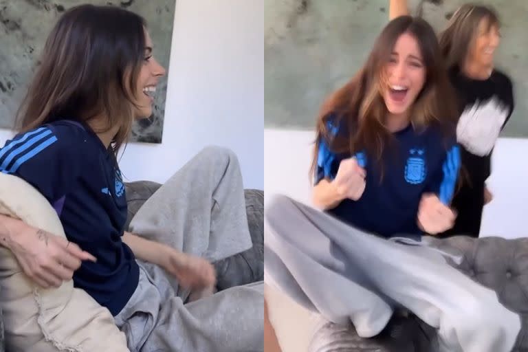 Tini Stoessel festejó con todo el triunfo de la Argentina en el Mundial