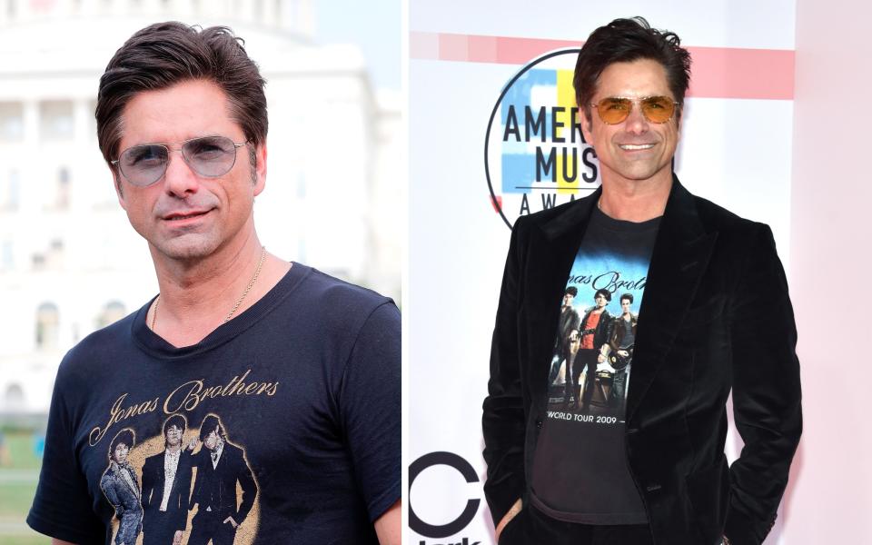 John Stamos zeigt seine vermeintliche Liebe zu den Jonas Brothers gern öffentlich. (Bilder: Getty Images)