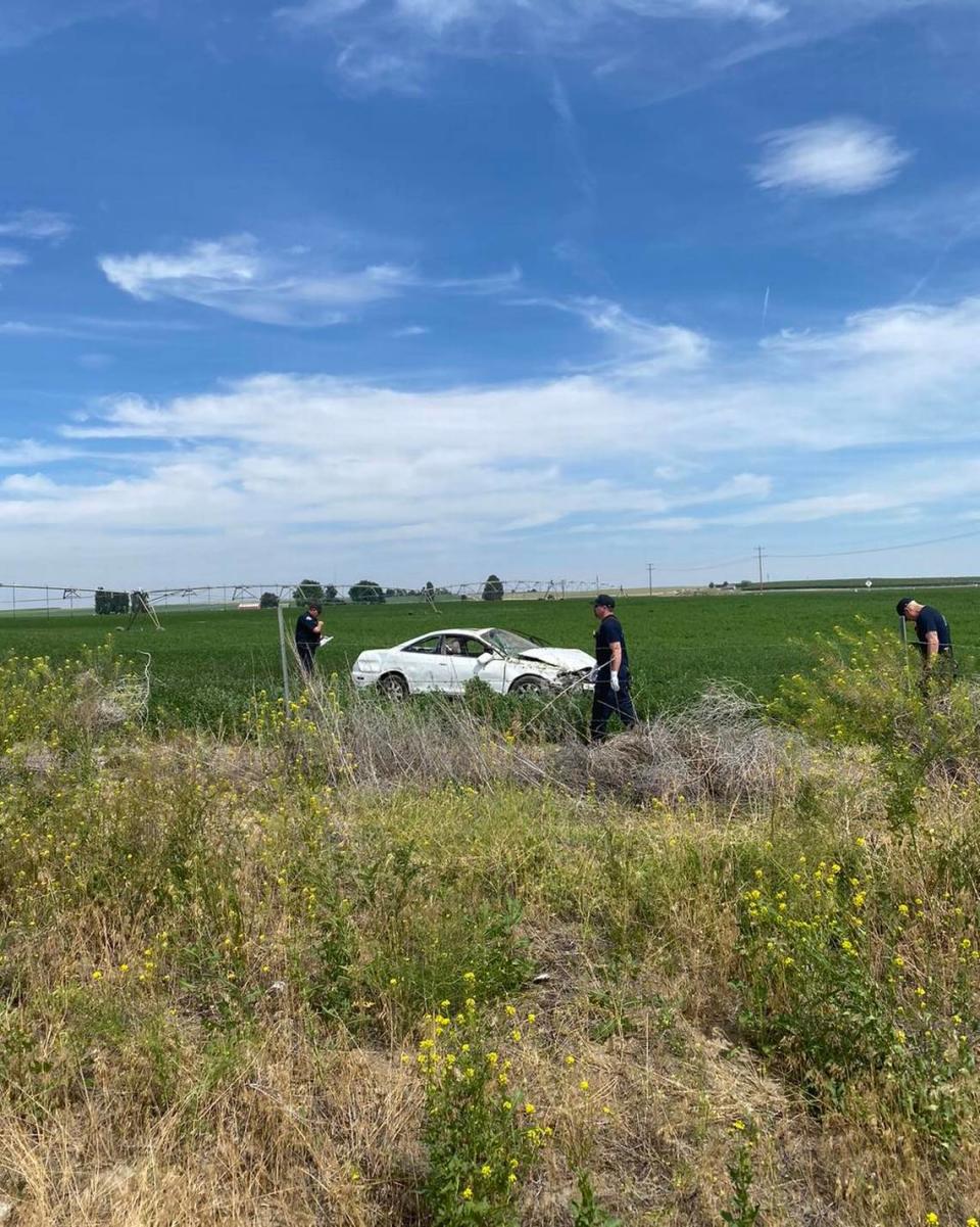 Two children were hurt in a crash north of Pasco on Highway 395 when another driver was crossing the highway and failed to stop for traffic.