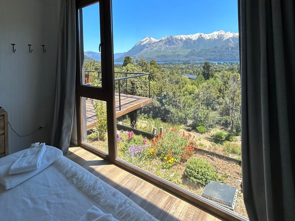 A view from an Airbnb outside of Bariloche, Argentina.