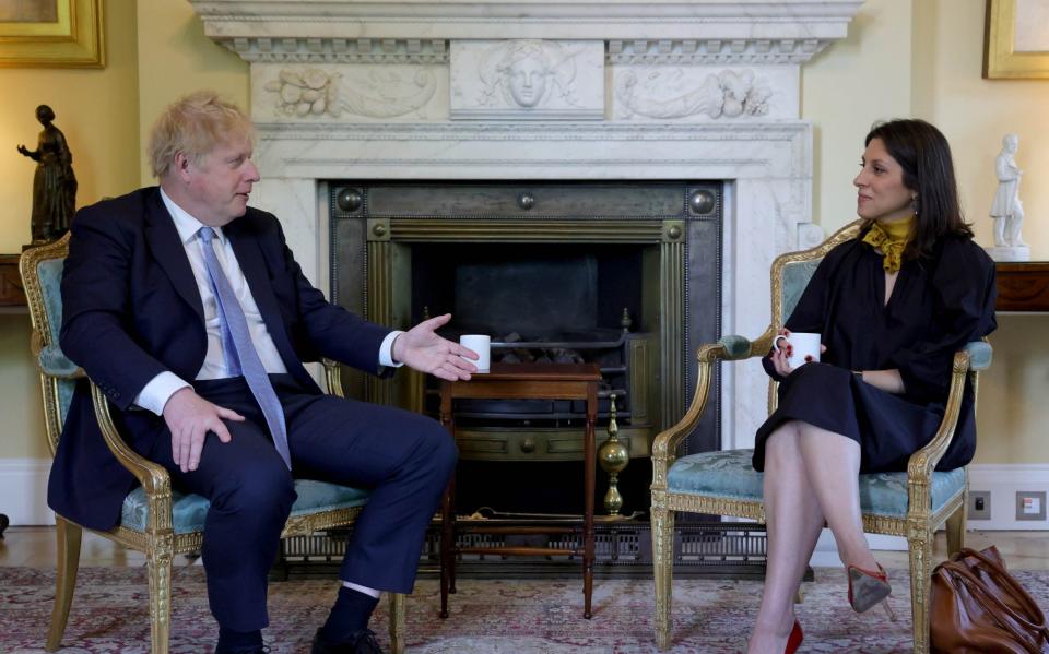 Nazanin Zaghari-Ratcliffe met Johnson in May this year, telling him she 'lived in the shadow of your words for four-and-a-half years' - Andrew Parsons / No10 Downing Street 