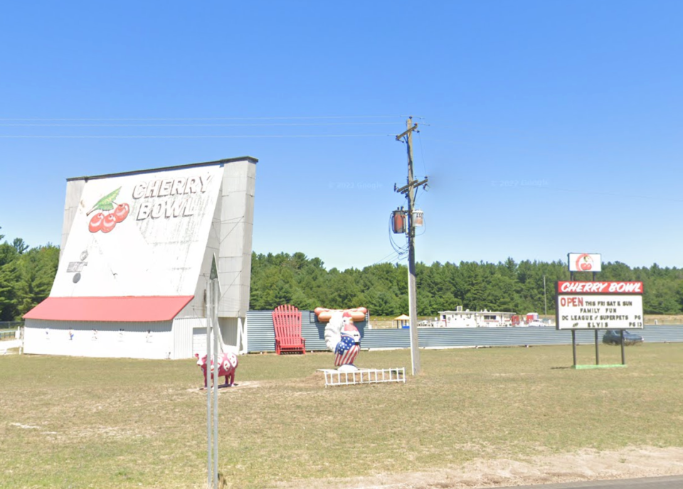 Cherry Bowl Drive-In Theatre.