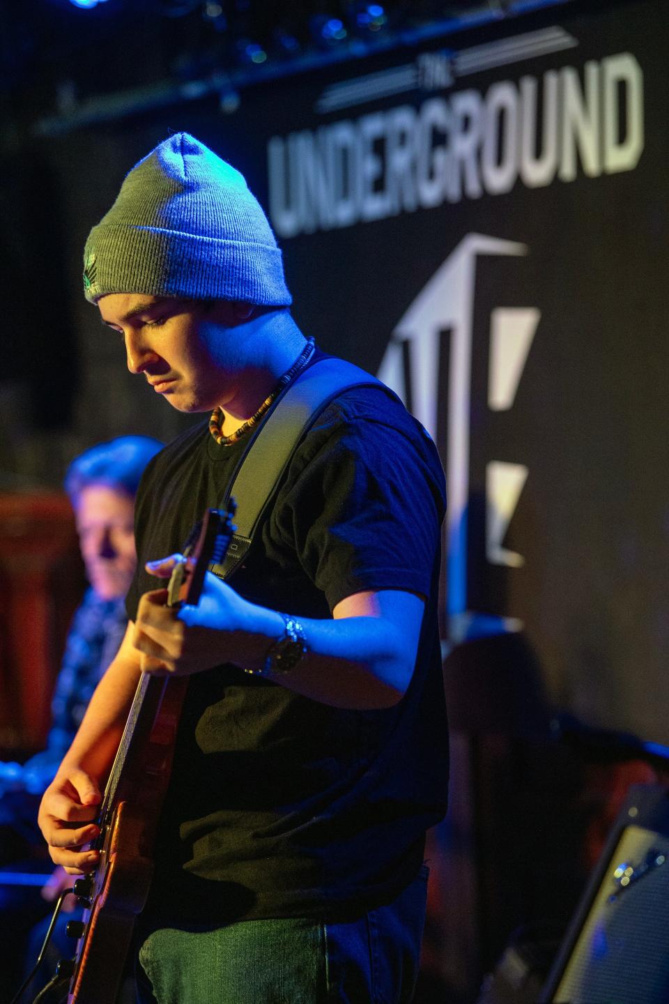 Alex Lee Warner plays during his Road to Memphis Benefit Jam at The Underground Live in Camp Hill.