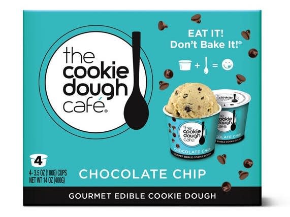 Aldi picture of edible cookie dough in blue box packaging