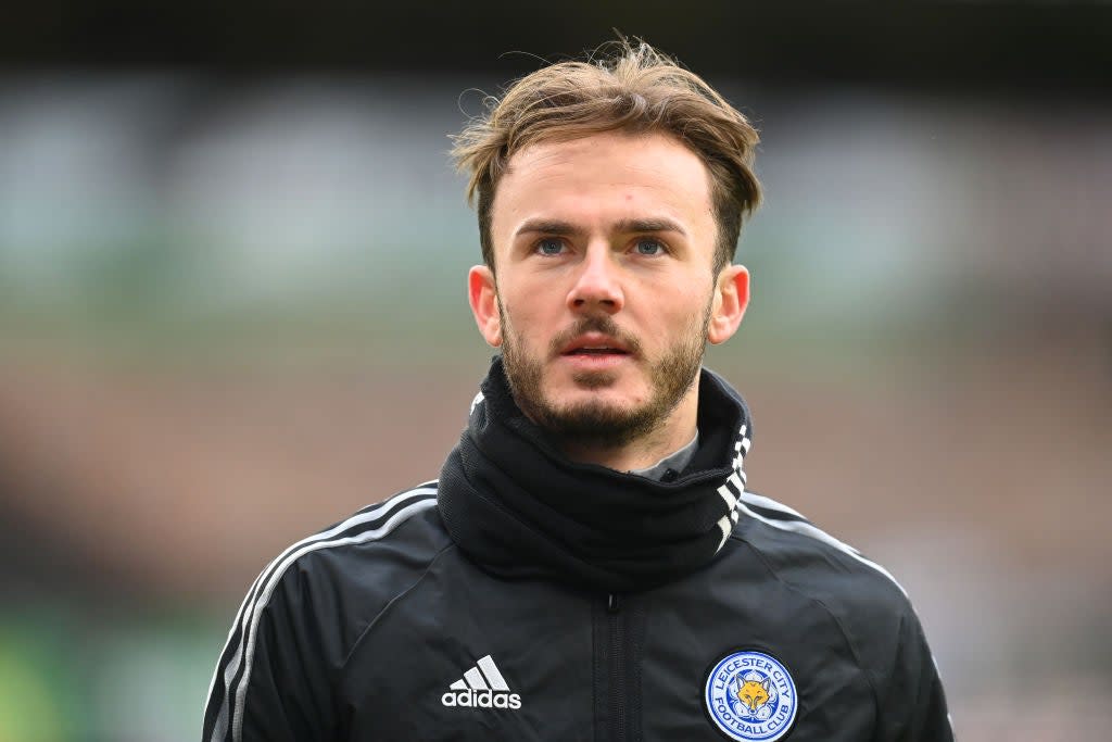 <p>James Maddison was one of three Leicester players left out against West Ham</p> (Getty Images)