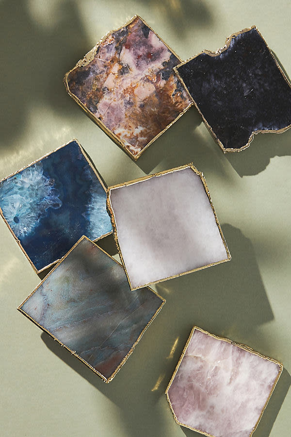 <p><a href="https://go.redirectingat.com?id=74968X1596630&url=https%3A%2F%2Fwww.anthropologie.com%2Fanthroliving%2Fshop%2Fgilded-agate-coaster&sref=https%3A%2F%2Fwww.elledecor.com%2Fshopping%2Fg44006064%2Fanthropologie-memorial-day-sale-2023%2F" rel="nofollow noopener" target="_blank" data-ylk="slk:Shop Now;elm:context_link;itc:0;sec:content-canvas" class="link ">Shop Now</a></p><p>Gilded Agate Coasters</p><p>$11.20</p><p>anthropologie.com</p><span class="copyright">Anthropologie</span>