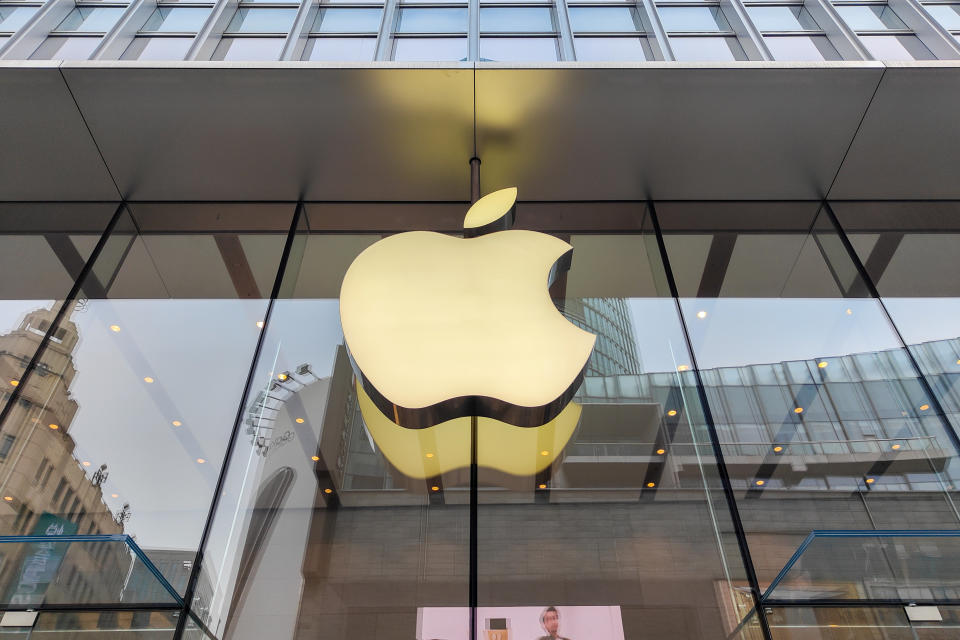 An Apple Store on Nanjing Road Pedestrian Street in Shanghai, China. Source: AAP