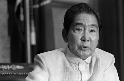 This file photo, taken in 1985, shows then Philippine President Ferdinand Marcos during an interview with AFP. Singapore's High Court has ruled that more than $23 million seized from the estate of the late dictator rightfully belongs to a Philippine bank, PNB