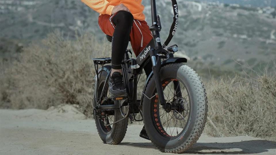 The Jasion Heybike Mars electric bike has puncture-resistant tires to handy rocky roads and sandy beaches.