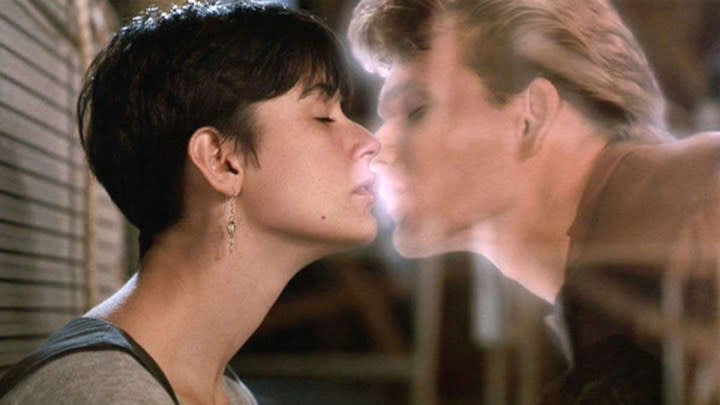 Demi Moore and Patrick Swayze in Ghost.