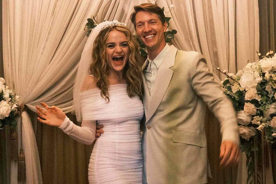 <p>Joey King/ Instagram</p> Joey King and Steven Piet at their legal wedding in Los Angeles