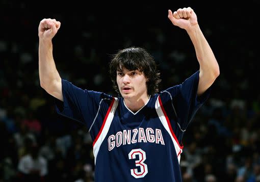 Jordan欽點選進的剛薩加大學球星Adam Morrison，最後成了「水貨探花」。（圖／翻攝自推特）