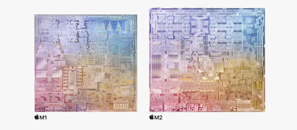 Diferenças entre os chips M1 e M2 da Apple (Imagem: Apple/YouTube)