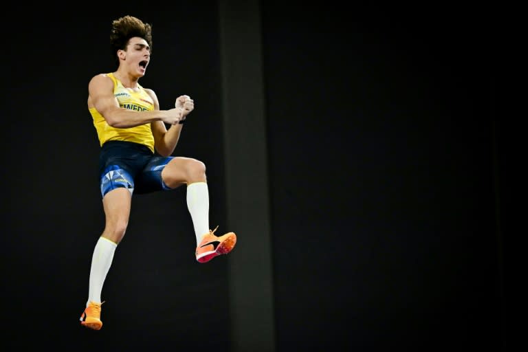 Le Suédois Armand Duplantis, ici à Glasgow le 3 mars dernier, a à nouveau battu son record du monde samedi à Xiamen (Ben Stansall)