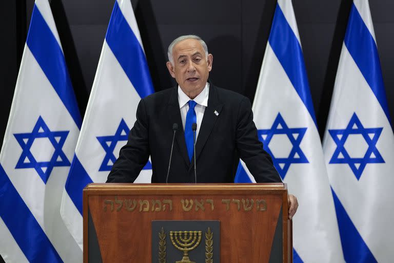 El primer ministro israelí Benjamin Netanyahu en Tel Aviv