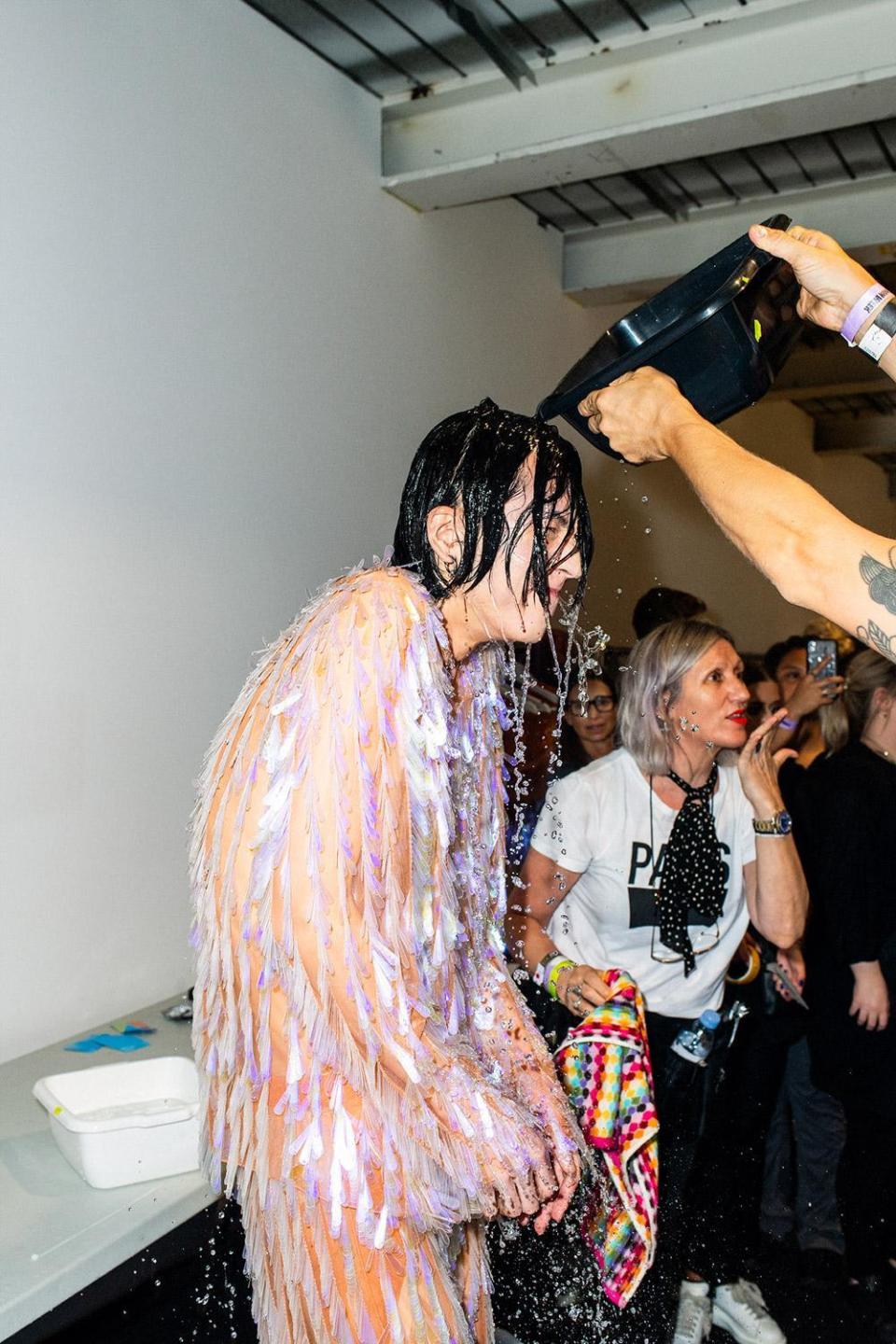 Backstage at Ashish SS19 (Will Sanders)