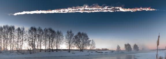 The Chelyabinsk meteor streaked through the sky in February, injuring hundreds, damaging buildings, and bringing attention to the Earth as a potential target for rocky space bodies.