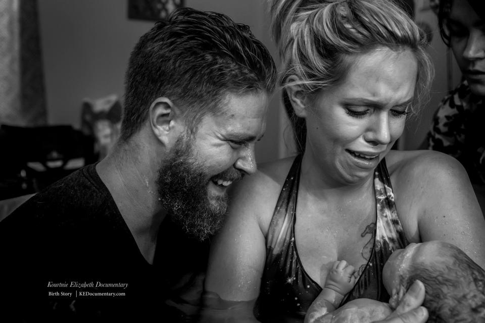 "This moment! If any couple has really labored together, it was them. Watching them bring their son into the world and meet him for the first time was <i>so</i> moving."