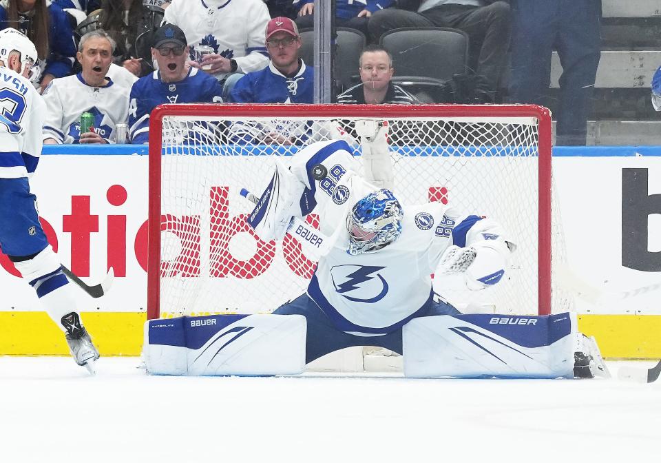 Tampa Bay Lightning goaltender Andrei Vasilevskiy will miss the first two months of the regular season after back surgery.