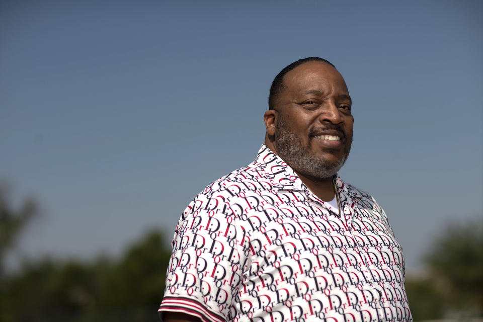 Marvin Sapp, pastor of The Chosen Vessel Cathedral, poses for a portrait in Fort Worth, Texas on Oct. 6, 2020 to promote his 12th album "Chosen Vessel." (Photo by Michael Mulvey/Invision/AP)