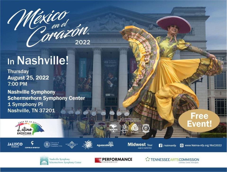Mexico en el Corazon 2022 takes place on Aug. 25, 2022, at the Schermerhorn Symphony Center