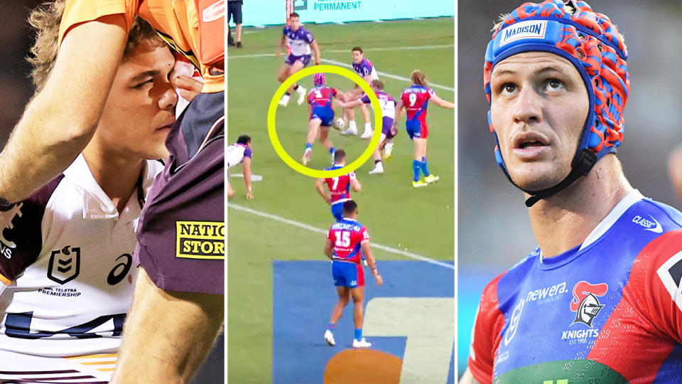 Kalyn Ponga made the perfect statement after Reece Walsh went down injured. Image: AAP/Fox League