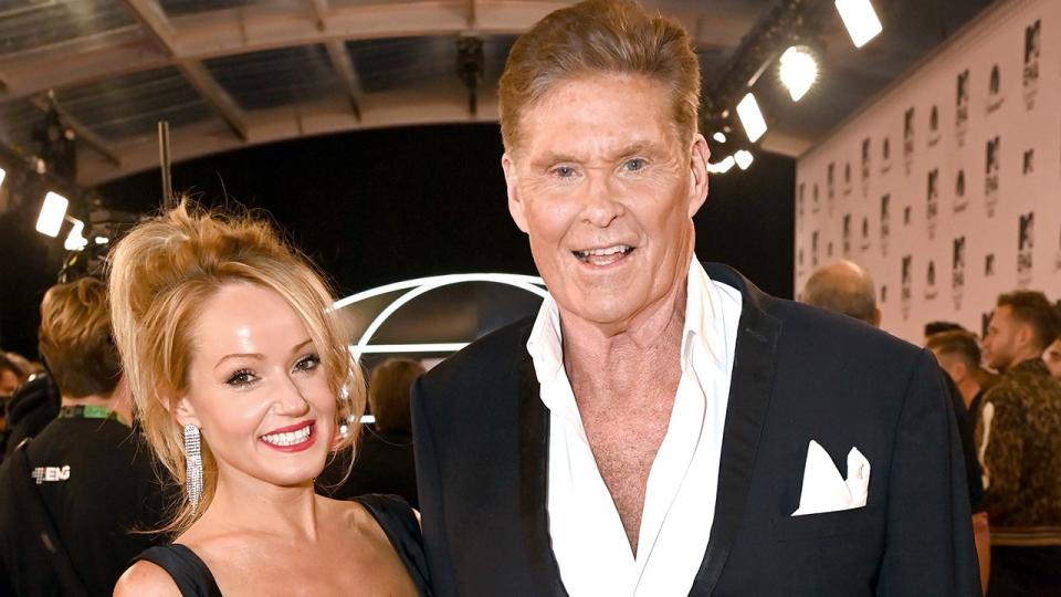 David Hasselhoff and Hayley Roberts at MTV Awards