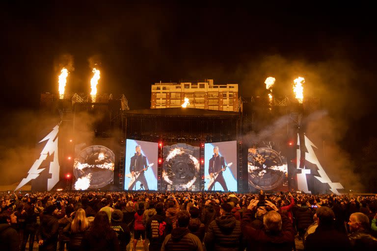 Show de Metallica en el Campo de Polo.