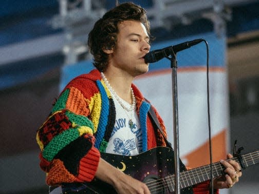 harry styles today show cardigan