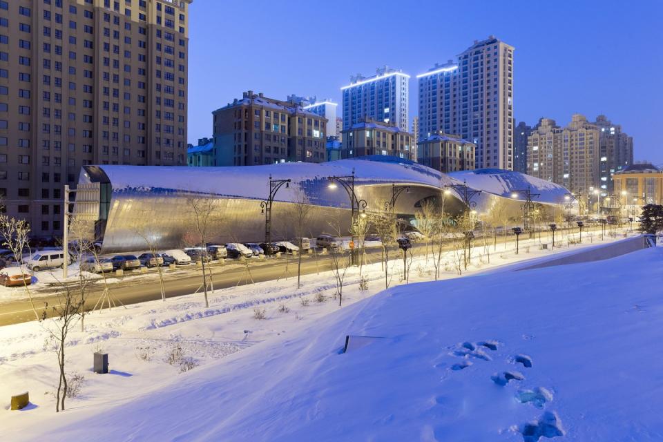 China Wood Sculpture Museum in Harbin, China