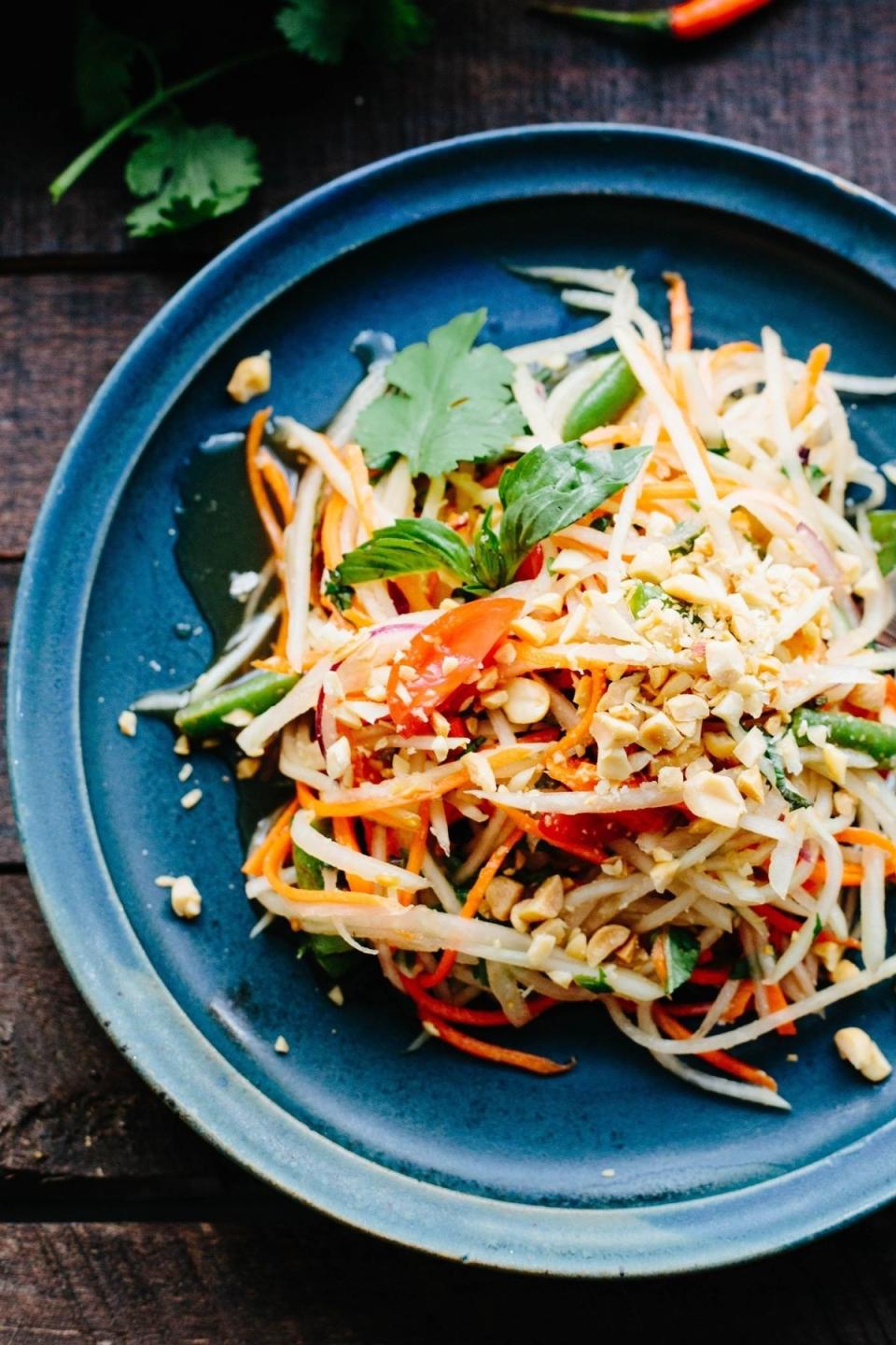 Thai papaya salad.