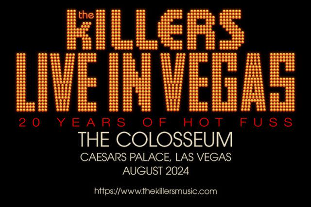 <p>Courtesy of Island Records</p> The Killers Las Vegas residency poster