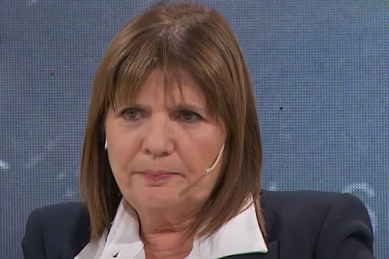 La exministra de Seguridad y precandidata a presidenta, Patricia Bullrich.