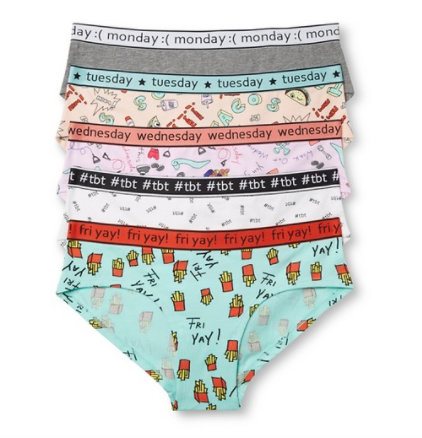 WANT/NEED: Days of the week undies to take you from Monday to Friyay, and  more