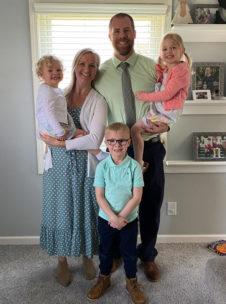 Jason Seaman pictured with his family on Easter 2022. (Courtesy Jason Seaman)