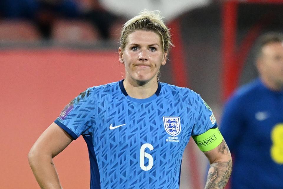 Mille Bright was left frustrated after England’s narrow defeat  (The FA via Getty Images)